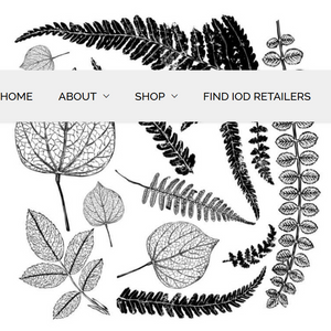 Fronds IOD Decor Stamp (12" x 12")