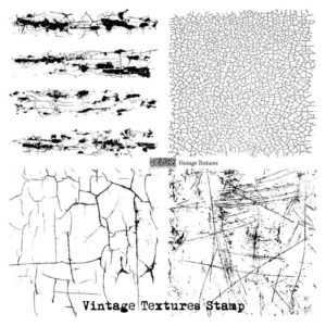 Vintage textures 12x12 Decor Stamps 1 sheet
