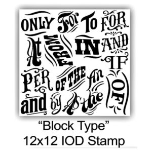 Block Type 12x12 Decor Stamps 1 sheet