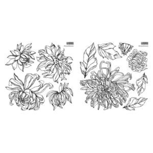 Chrysanthermom 12x12 Decor Stamps 2 sheets