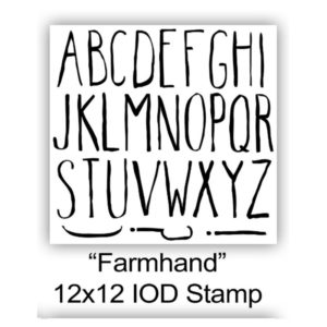 Farm Hand 12x12 Decor Stamps 1 sheet