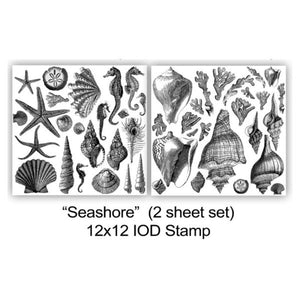 Seashore 12x12 Decor Stamps 2 sheets