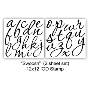 Swoosh 12x12 Decor Stamps 2 sheets